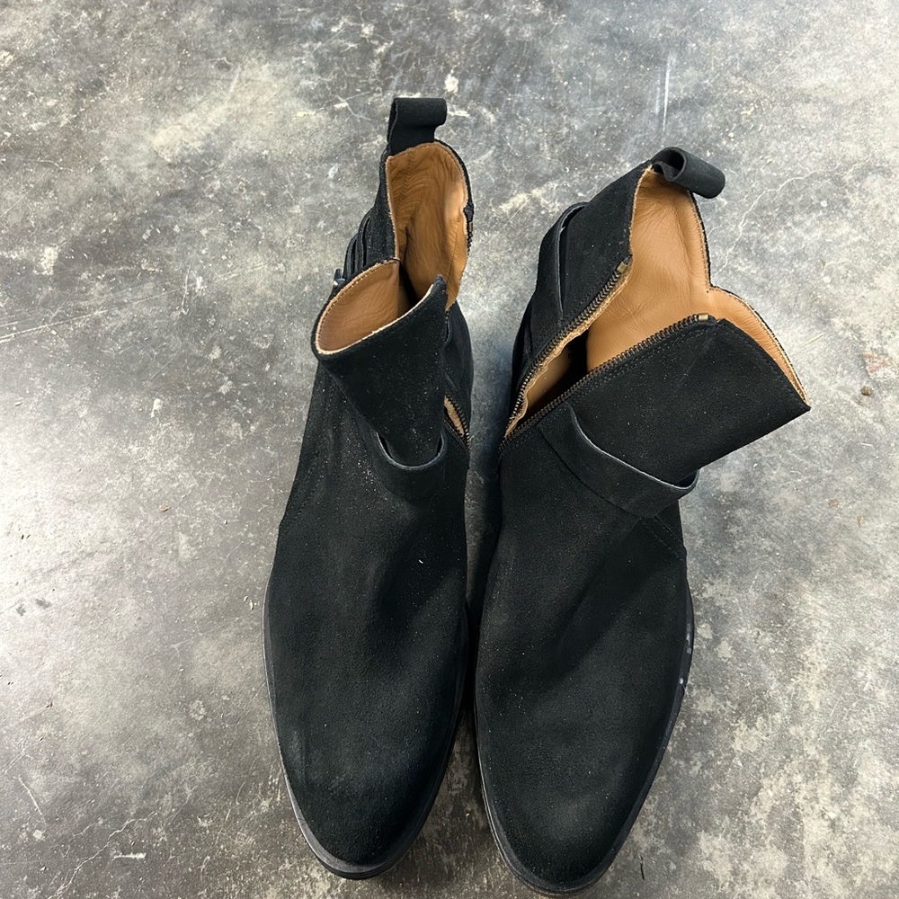 Men's Black Suede Ankle Boots